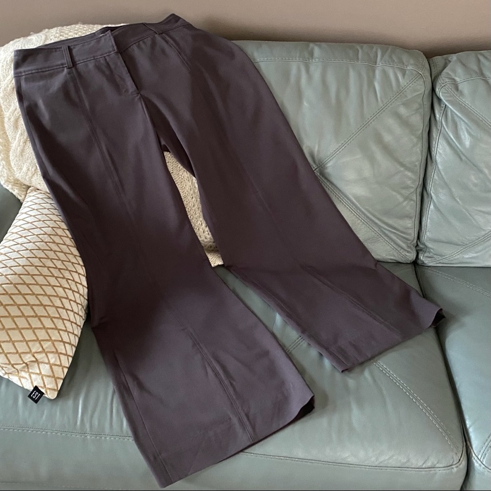 CAbi LOVELY Grey WIDE LEG TROUSER PANTS 12